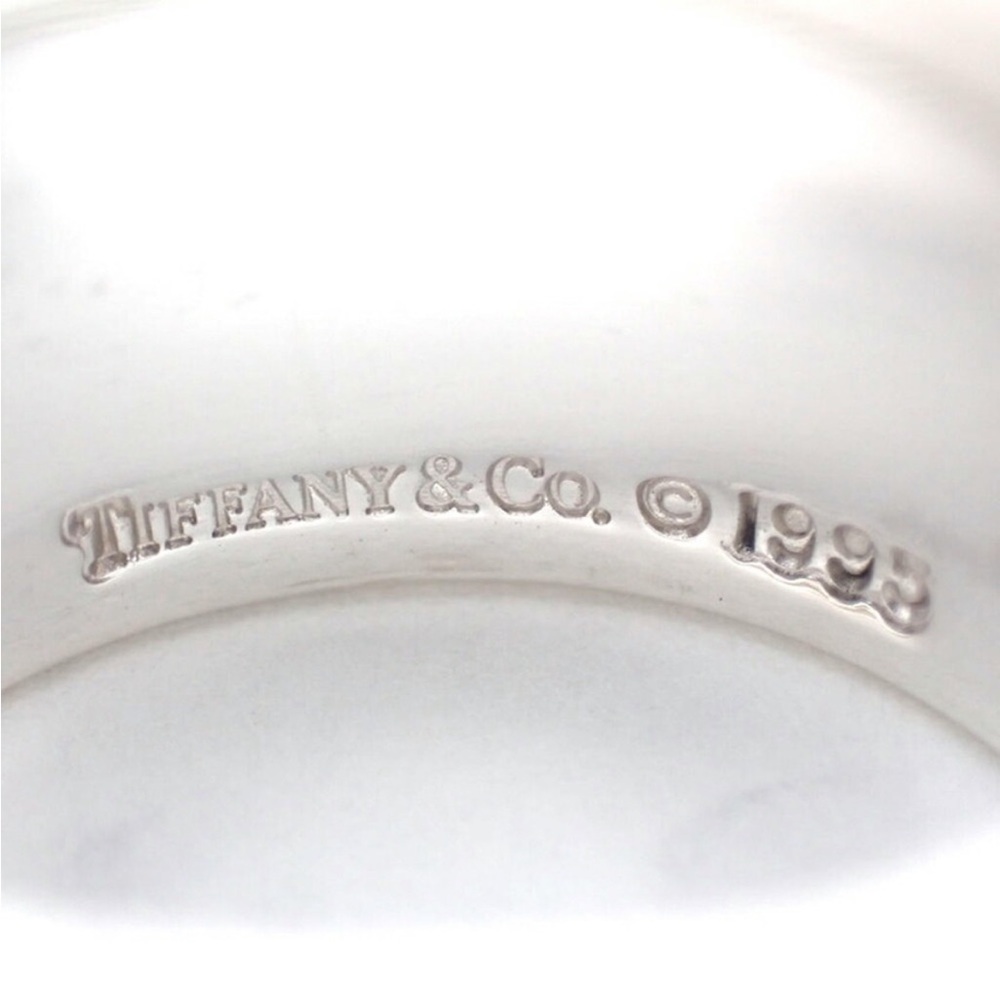 Tiffany & Co. 💯 % Auth 925 Silver Atlas  Roman Numeral Wide Ring w/Pouch✨EUC✨ - Picture 9 of 10